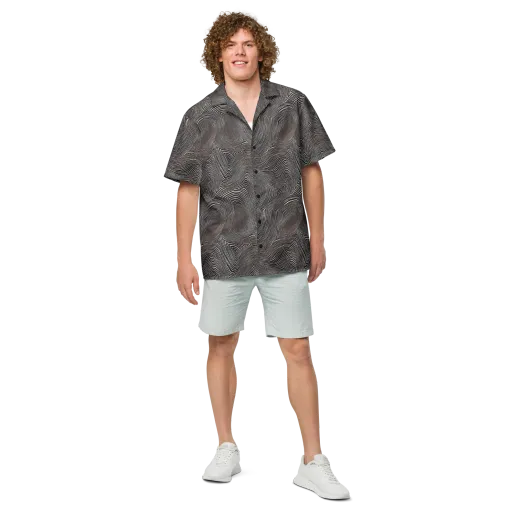 Obsidian Grain on a Button Shirt