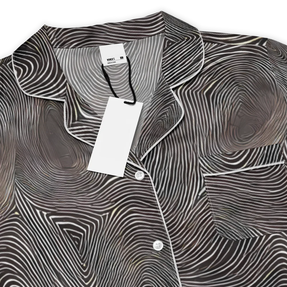 Obsidian Grain on Women's Short Sleeve Pajama Top — Product details
