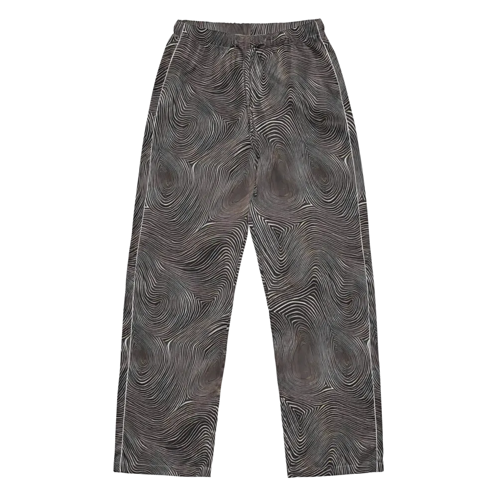 Obsidian Grain on Women's Pajama Pants — Front