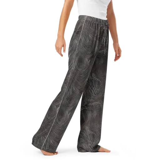 Obsidian Grain on a Women's Pajama Pants