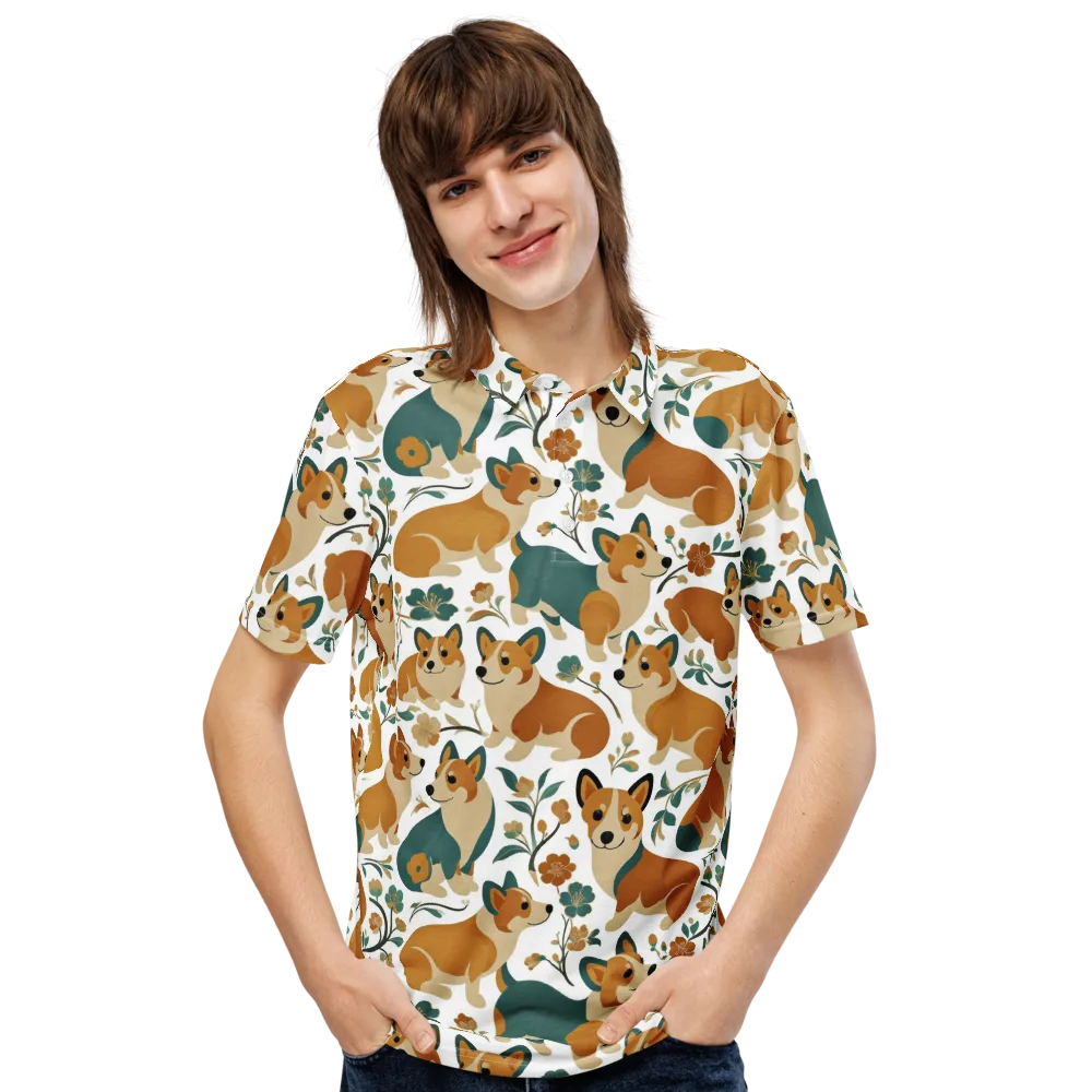 Butterscotch Burrow on Men's Slim Fit Polo Shirt — Front