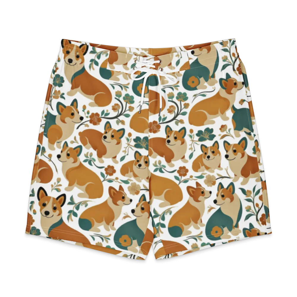 Butterscotch Burrow on Men's Board Shorts — Front