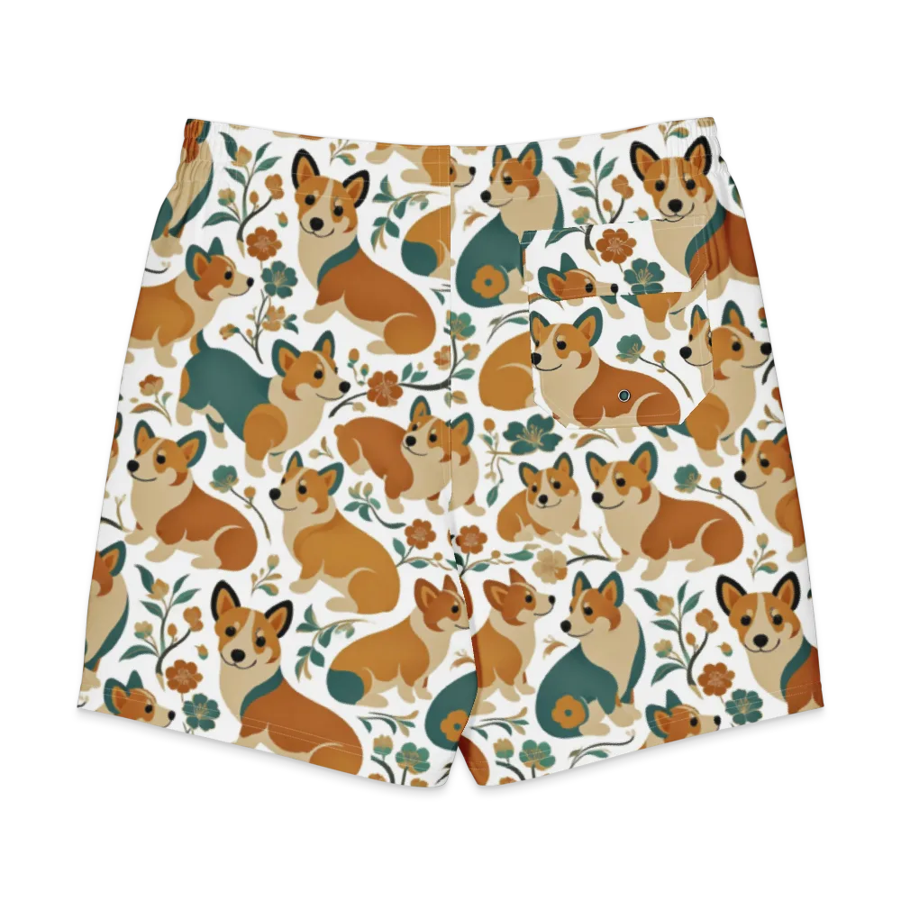 Butterscotch Burrow on Men's Board Shorts — Back
