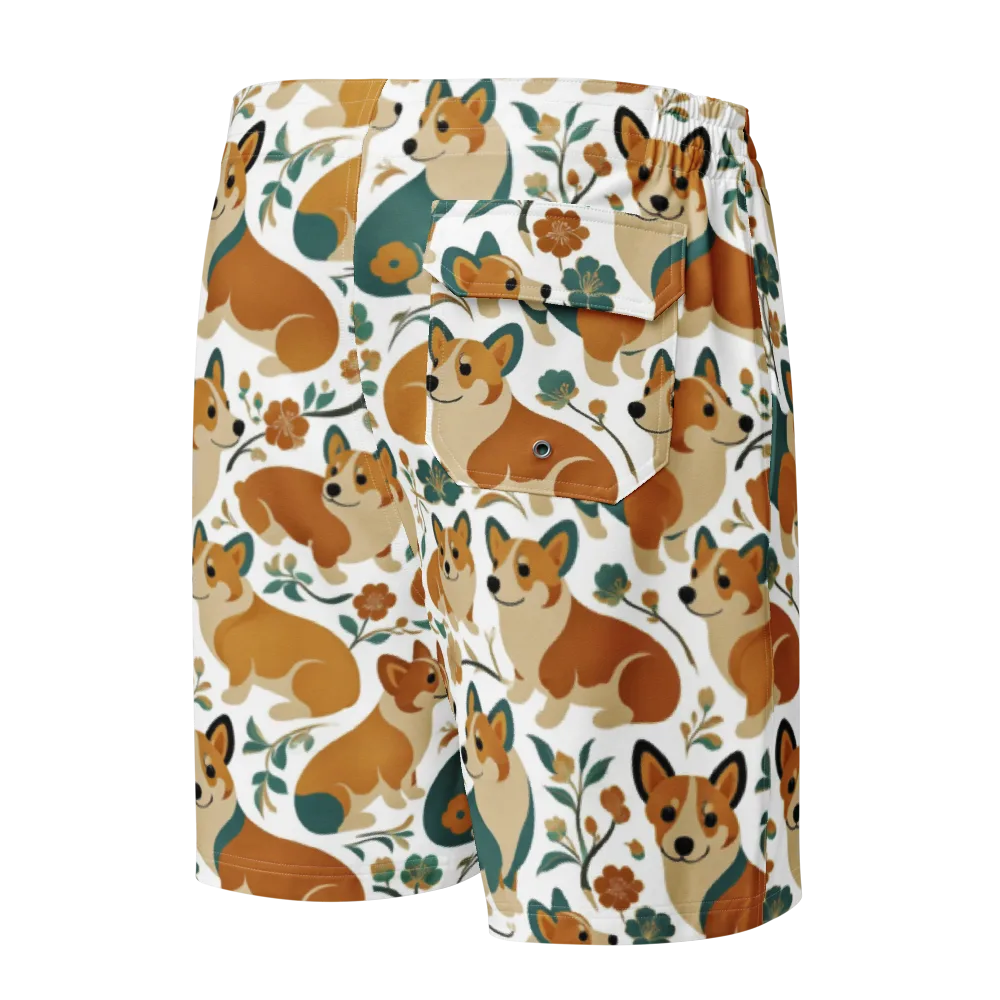 Butterscotch Burrow on Men's Board Shorts — Back
