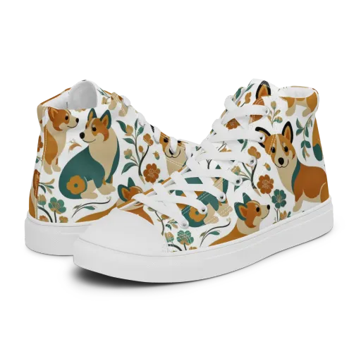Butterscotch Burrow on a Men's High Top Canvas Shoes