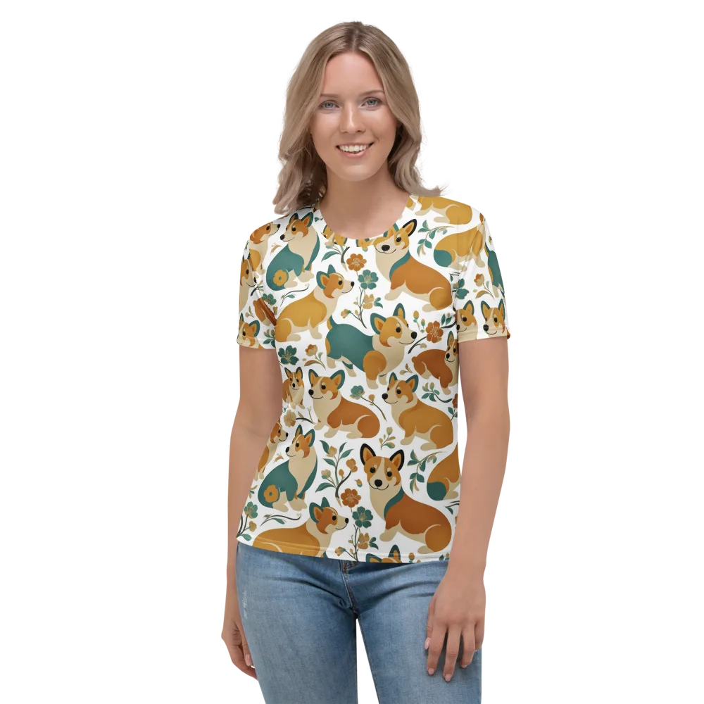 Butterscotch Burrow on Women's Crew Neck T-Shirt — Front