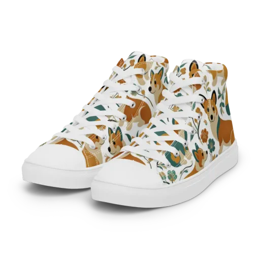 Butterscotch Burrow on a Women's High Top Canvas Shoes