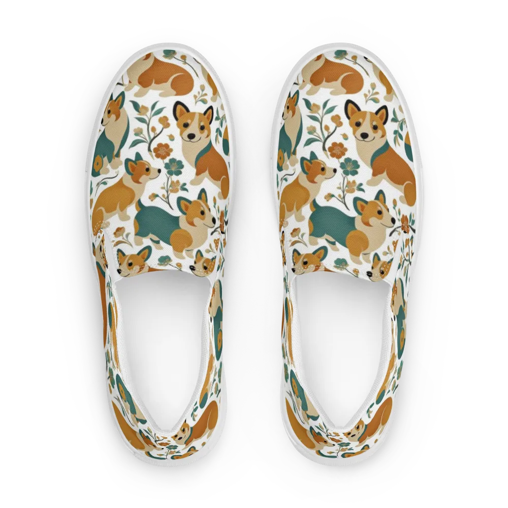 Butterscotch Burrow on Men's Slip-On Canvas Shoes — Front