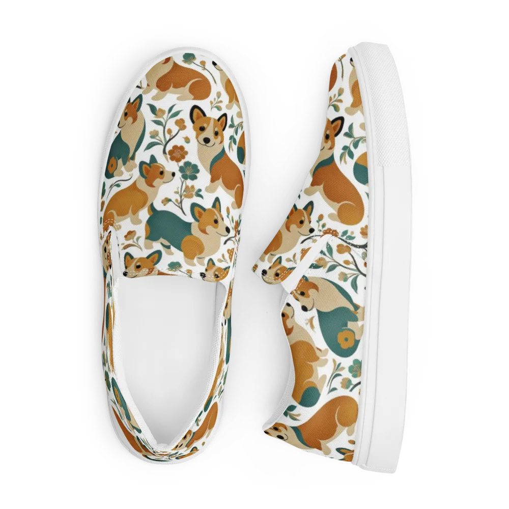 Butterscotch Burrow on Men's Slip-On Canvas Shoes — Front