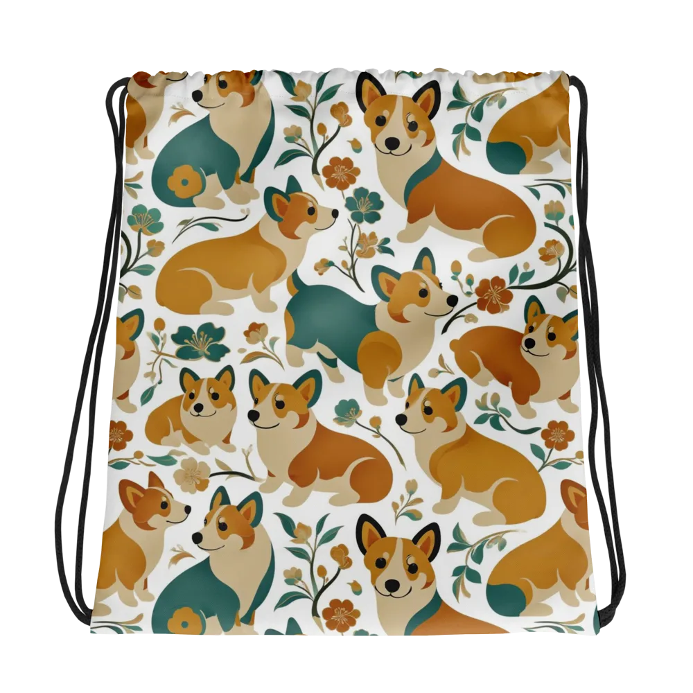 Butterscotch Burrow on Drawstring Bag — Photo