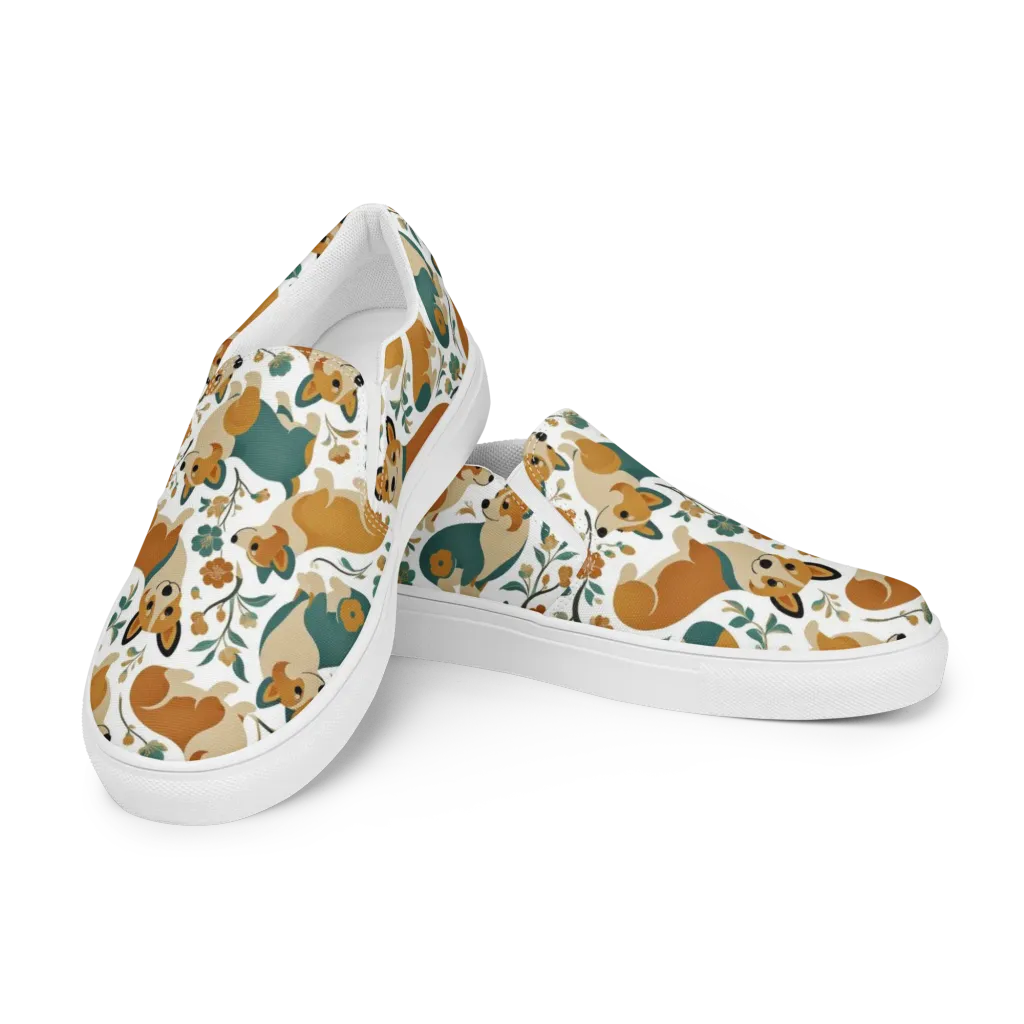 Butterscotch Burrow on Women's Slip-On Canvas Shoes — Left Front