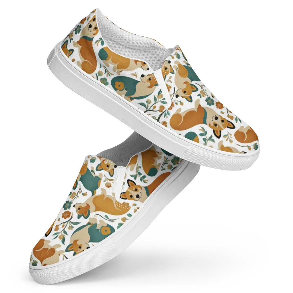Butterscotch Burrow on Women's Slip-On Canvas Shoes — Front