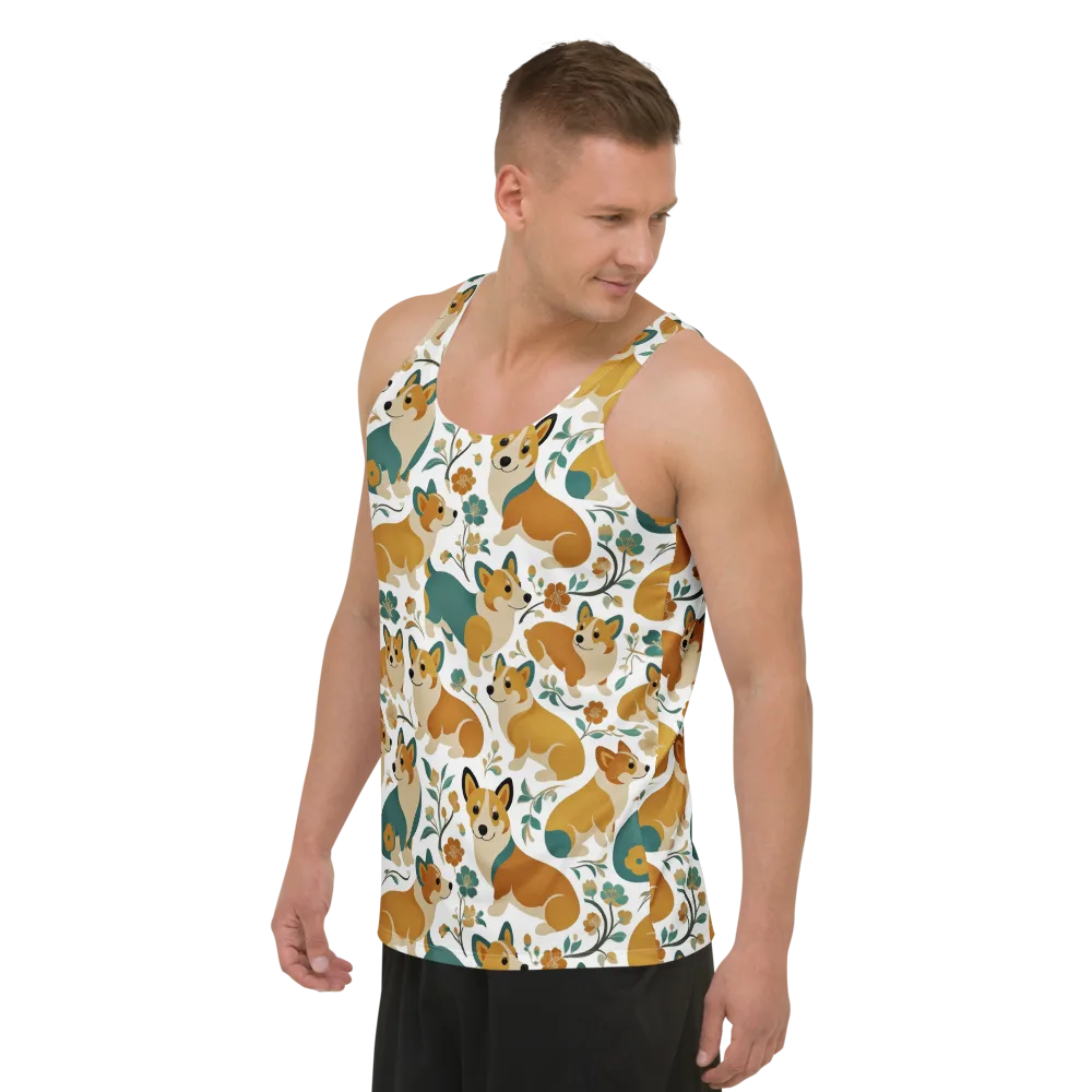 Butterscotch Burrow on Men's Tank Top — Left Front