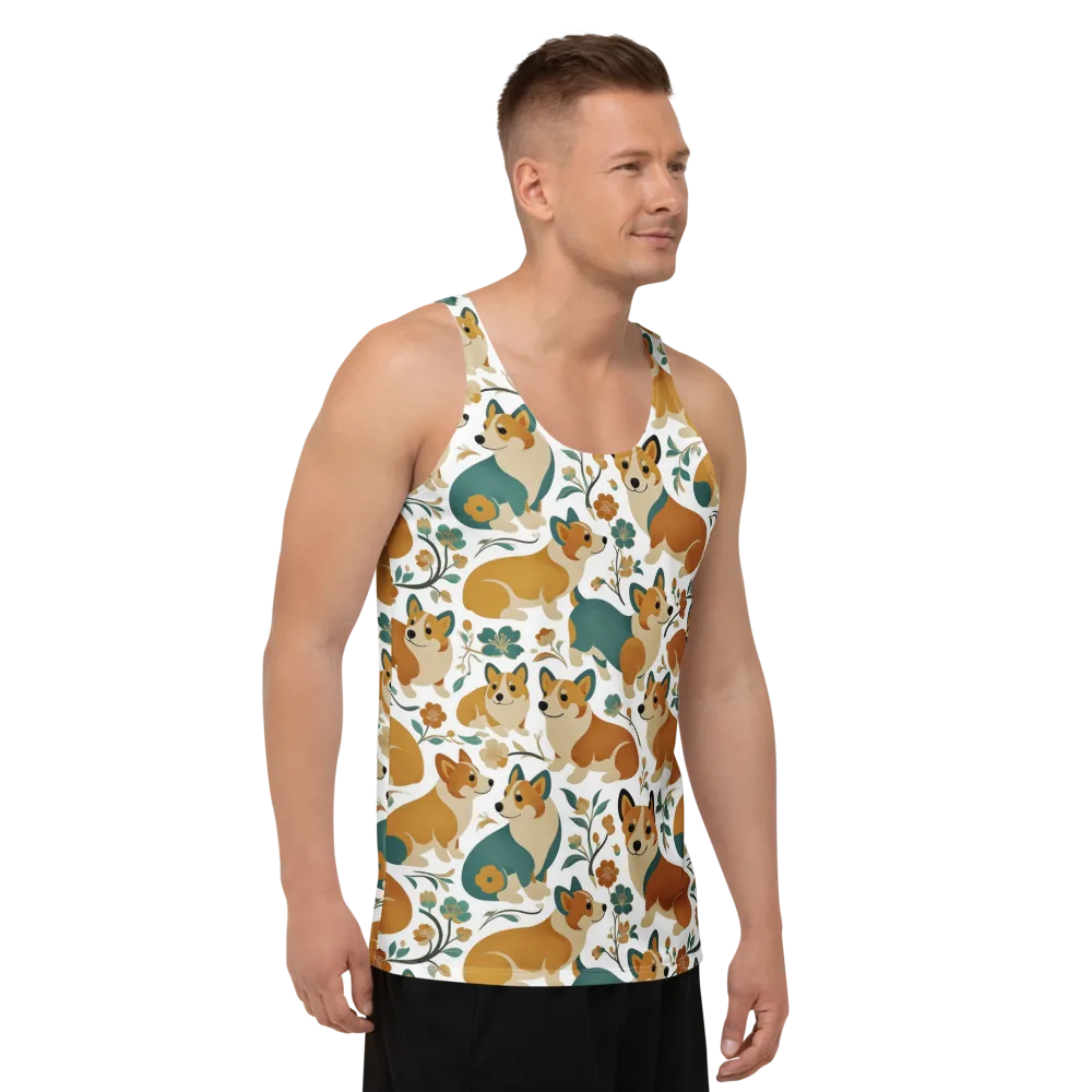 Butterscotch Burrow on Men's Tank Top — Right Front