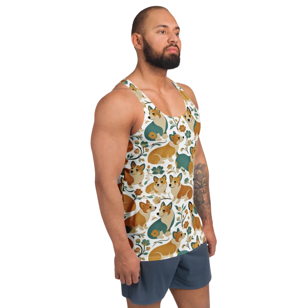 Butterscotch Burrow on Men's Tank Top — Right Front