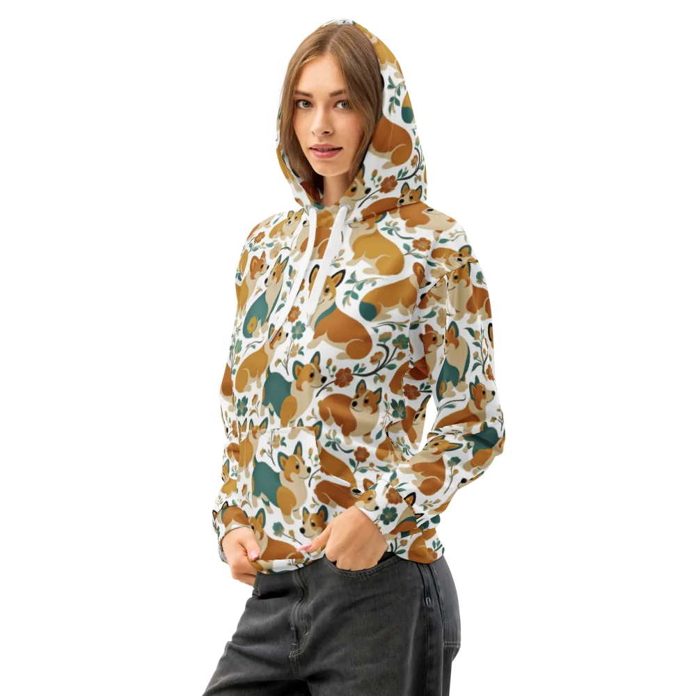 Butterscotch Burrow on Cotton Hoodie — Left Front