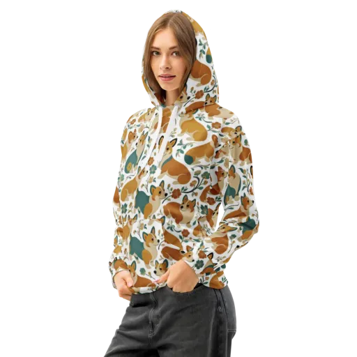 Butterscotch Burrow on a Cotton Hoodie