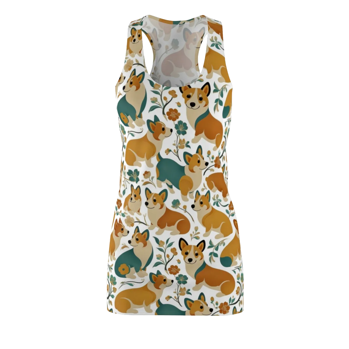 Butterscotch Burrow on Racerback Dress — Front
