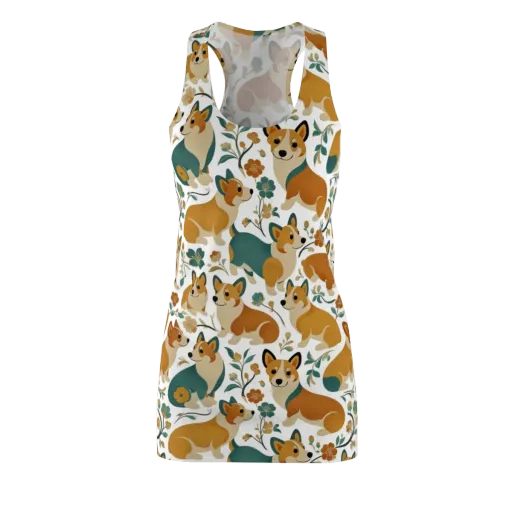 Butterscotch Burrow on a Racerback Dress