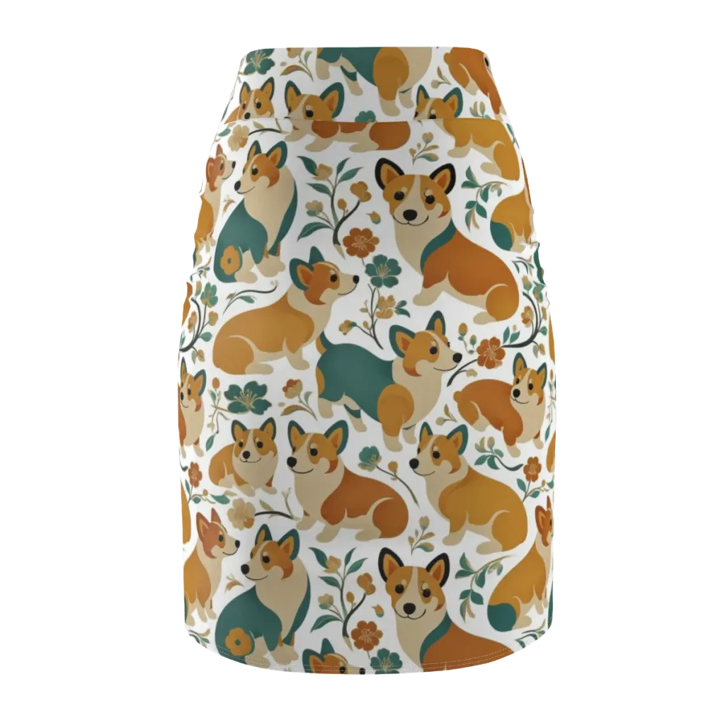 Butterscotch Burrow on Pencil Skirt — Back