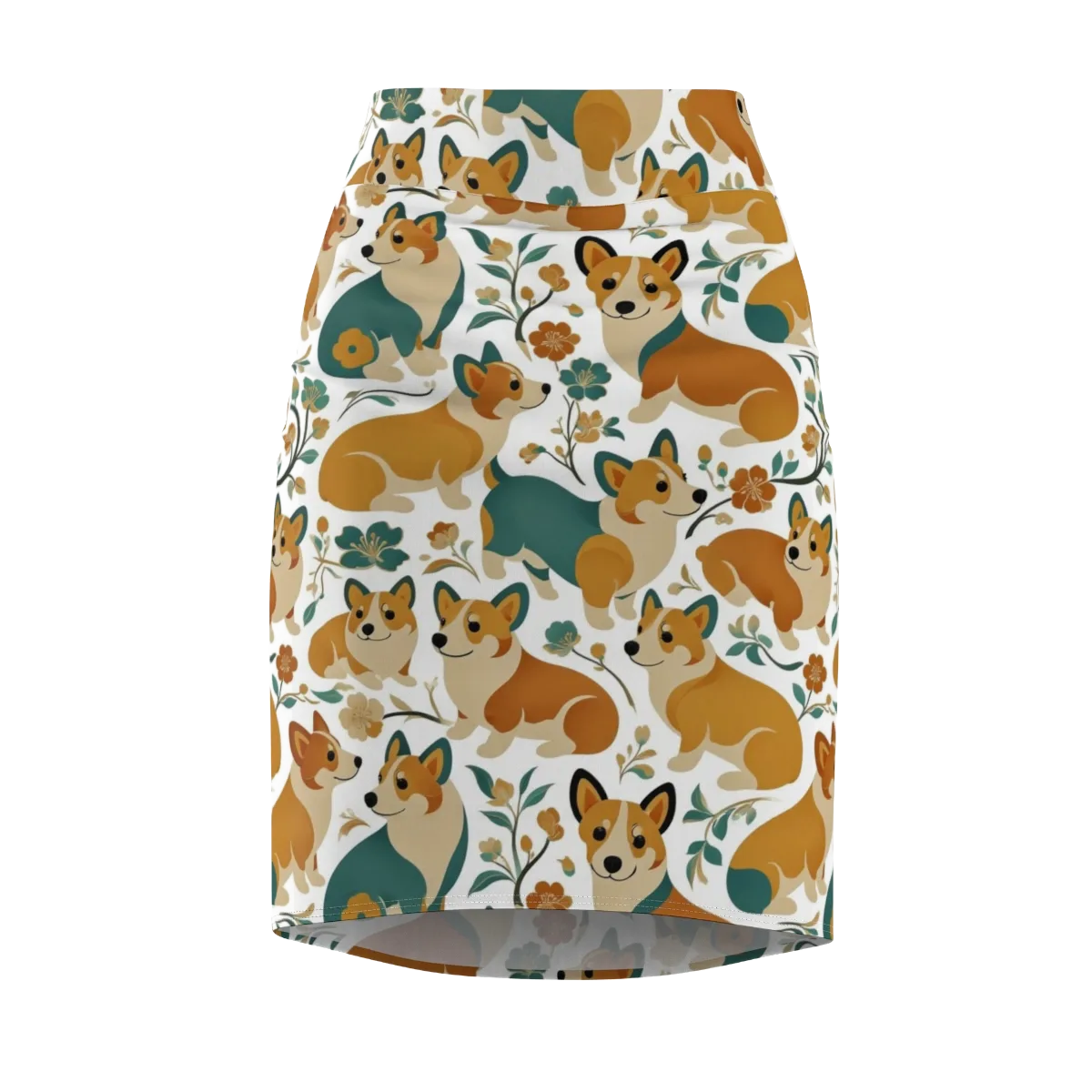 Butterscotch Burrow on Pencil Skirt — Front
