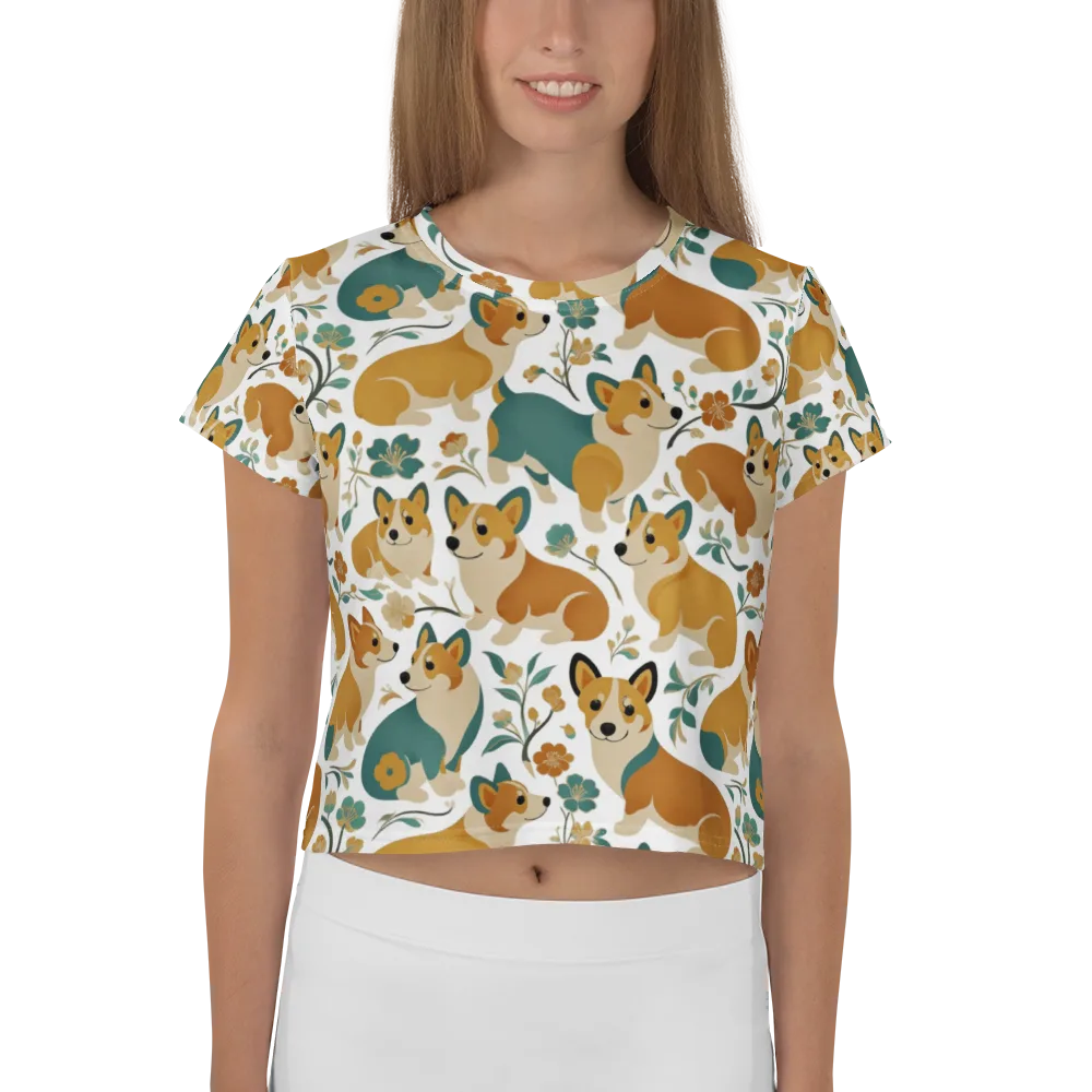 Butterscotch Burrow on Crop Tee — Front