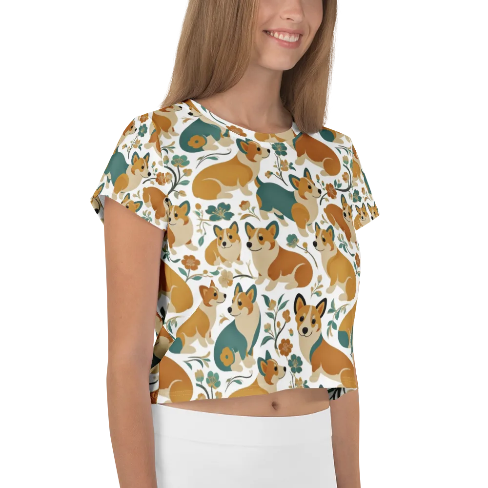 Butterscotch Burrow on Crop Tee — Right