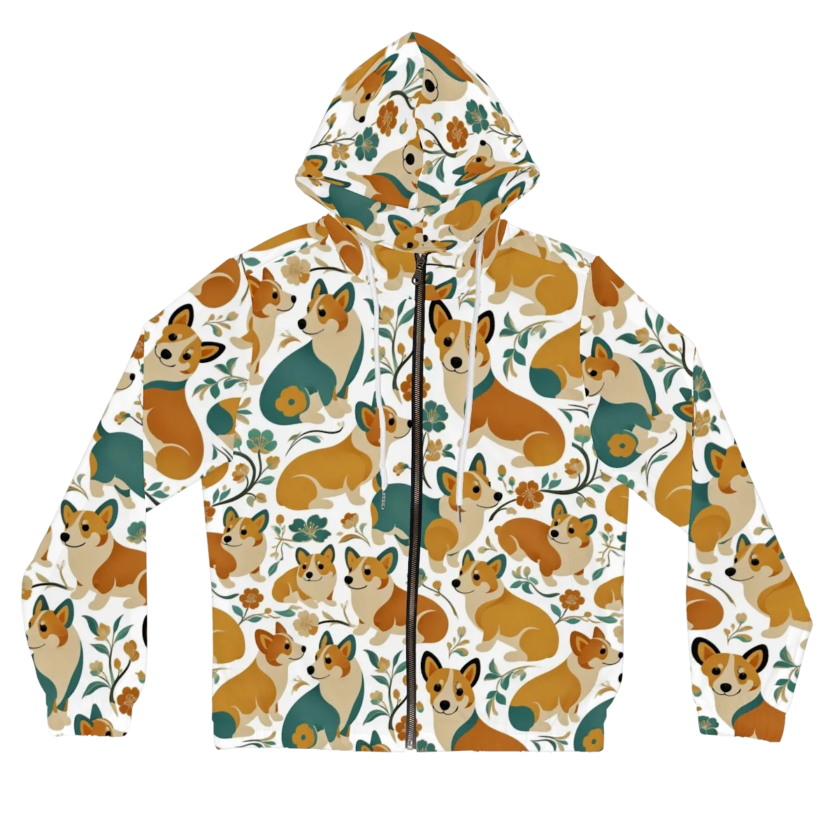 Butterscotch Burrow on Women's Full-Zip Hoodie — Front