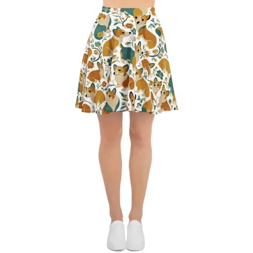 Butterscotch Burrow on a Skater Skirt