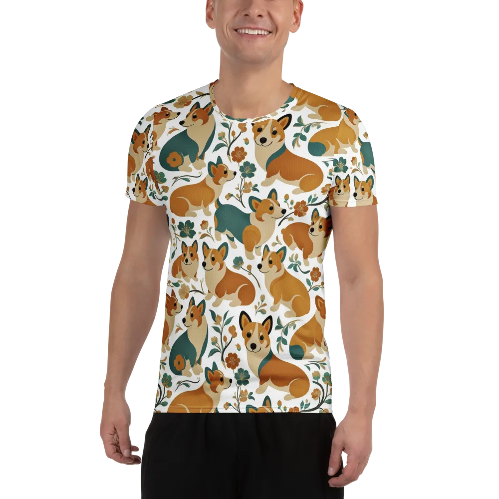 Butterscotch Burrow on Men's Athletic T-Shirt — Front