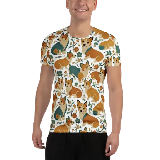 Butterscotch Burrow on a Men's Athletic T-Shirt