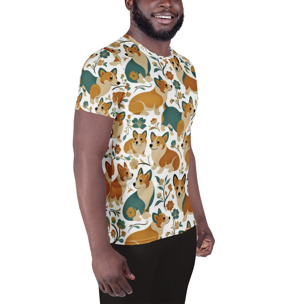 Butterscotch Burrow on Men's Athletic T-Shirt — Right