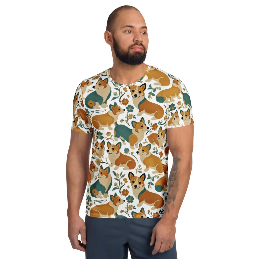 Butterscotch Burrow on Men's Athletic T-Shirt — Front