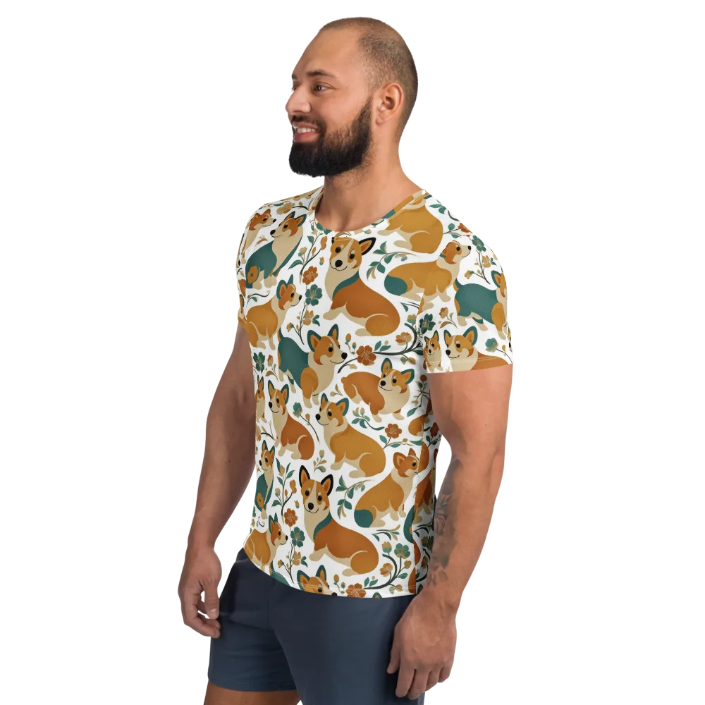 Butterscotch Burrow on Men's Athletic T-Shirt — Left