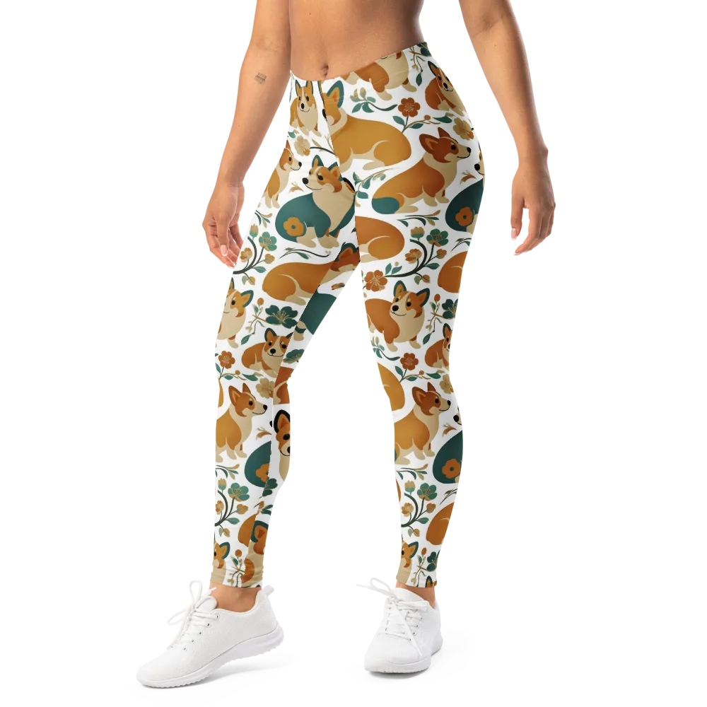 Butterscotch Burrow on Leggings — Left Front
