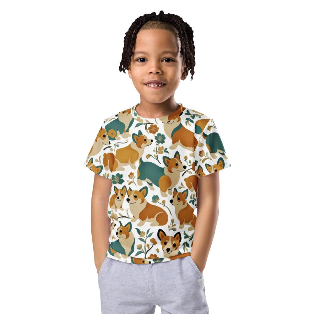 Butterscotch Burrow on Kids Crew Neck T-Shirt — Front
