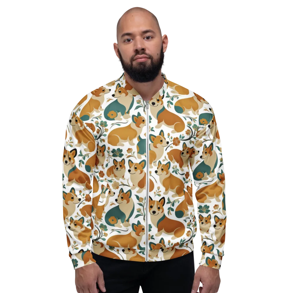 Butterscotch Burrow on Bomber Jacket — Front