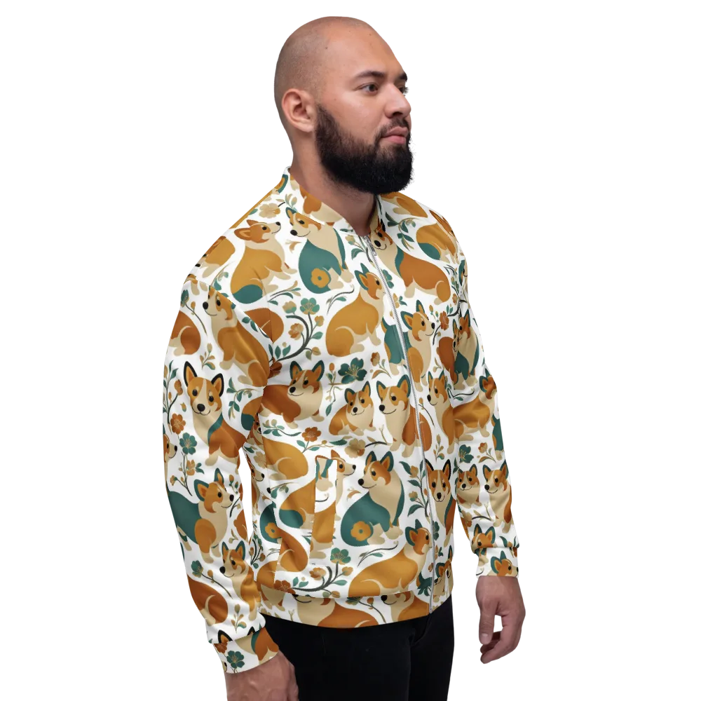 Butterscotch Burrow on Bomber Jacket — Right