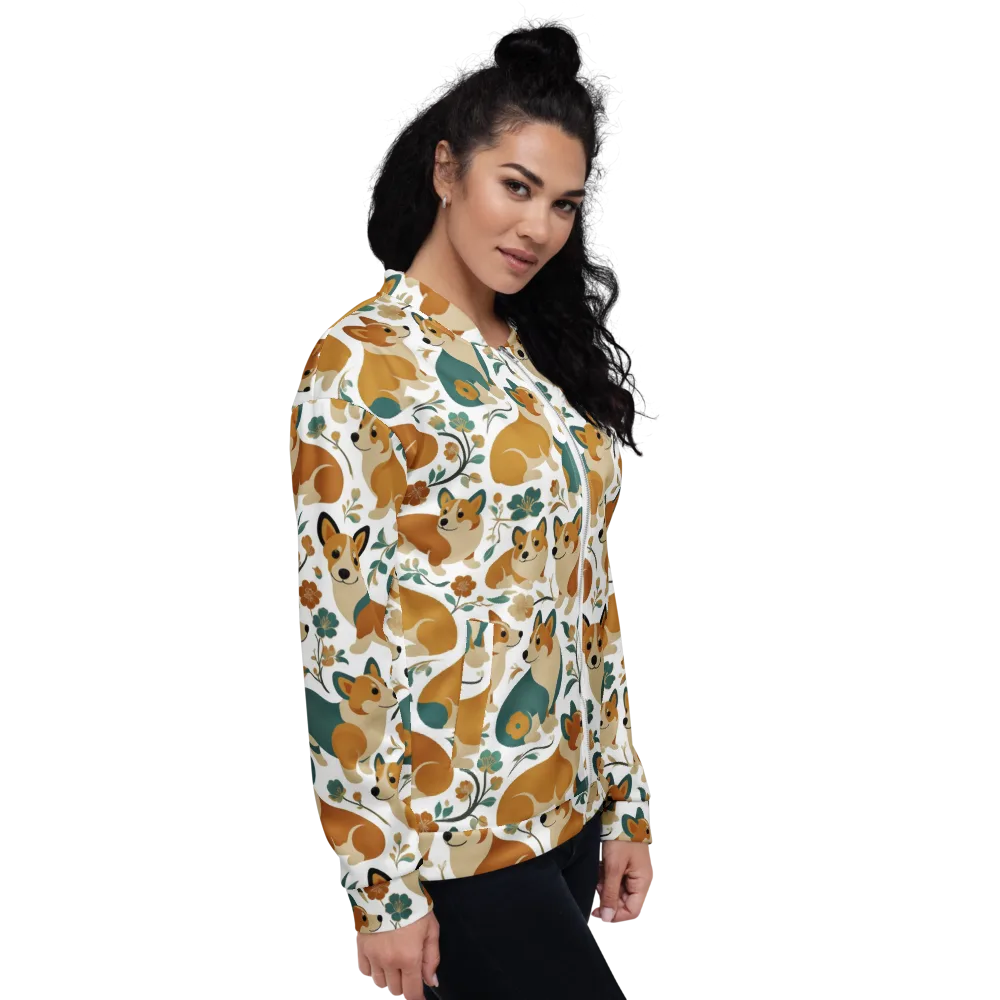 Butterscotch Burrow on Bomber Jacket — Right