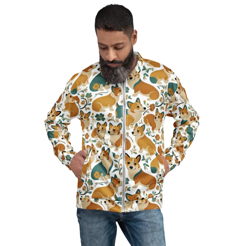 Butterscotch Burrow on Bomber Jacket — Front