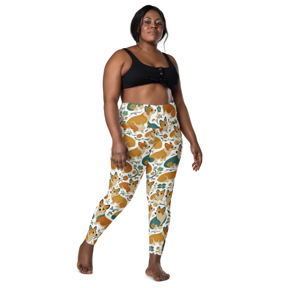 Butterscotch Burrow on Leggings with Pockets — Front