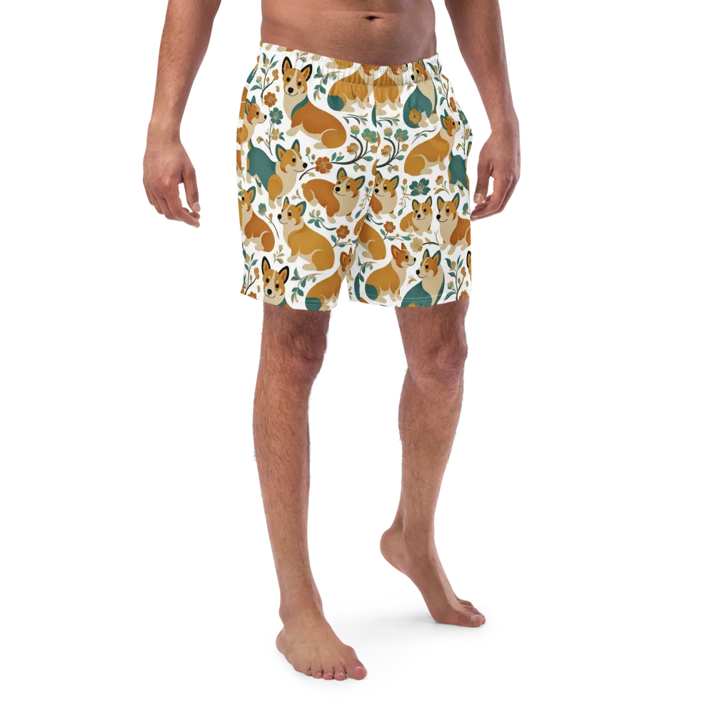 Butterscotch Burrow on Swim Trunks — Front