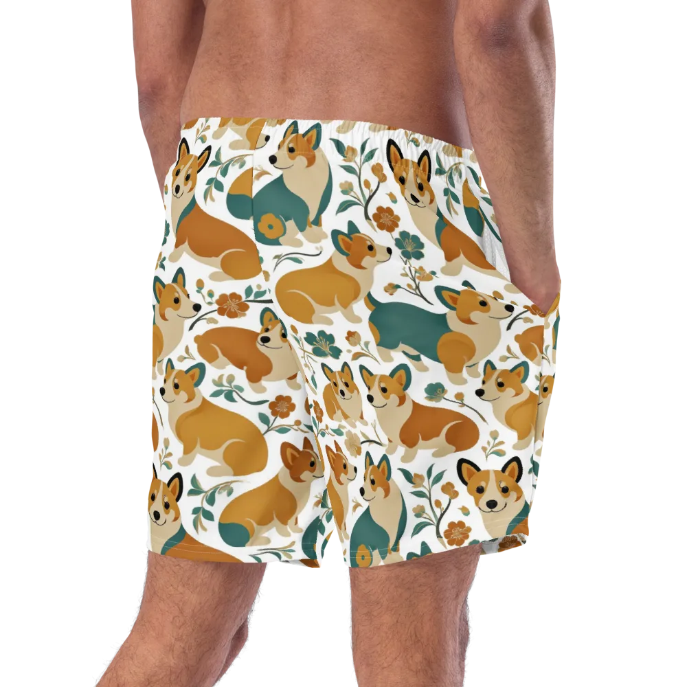 Butterscotch Burrow on Swim Trunks — Right Back