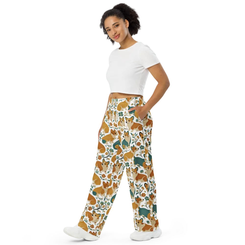 Butterscotch Burrow on Wide-Leg Pants — Left Front