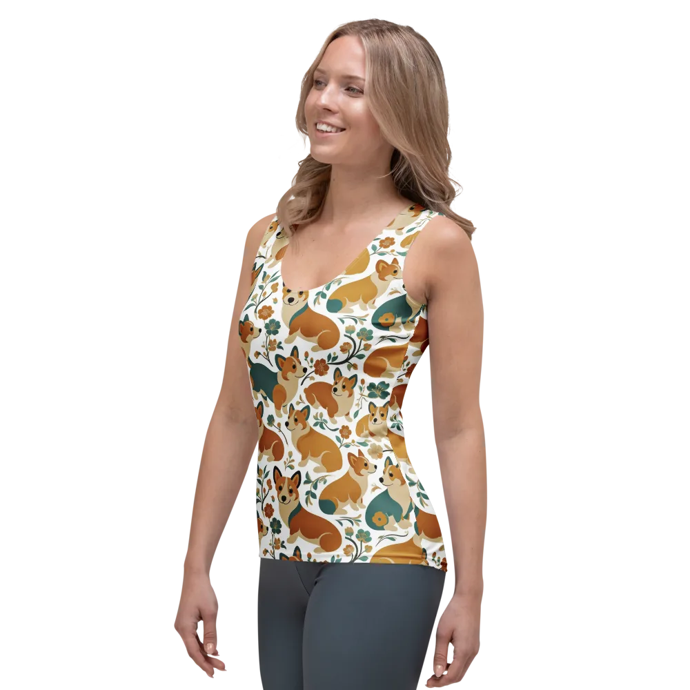 Butterscotch Burrow on Women's Tank Top — Left Front