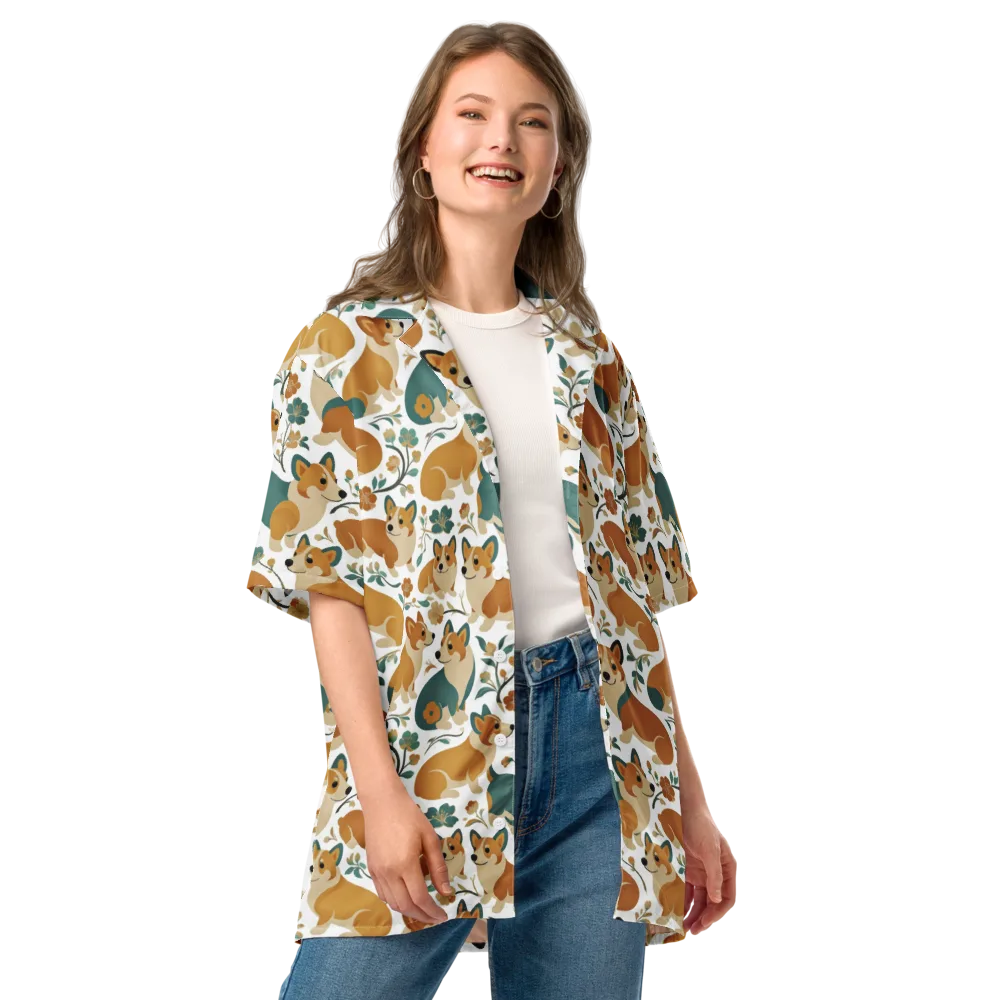 Butterscotch Burrow on Button Shirt — Front