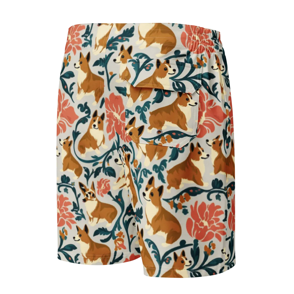 Garden Companions on Men's Board Shorts — Back
