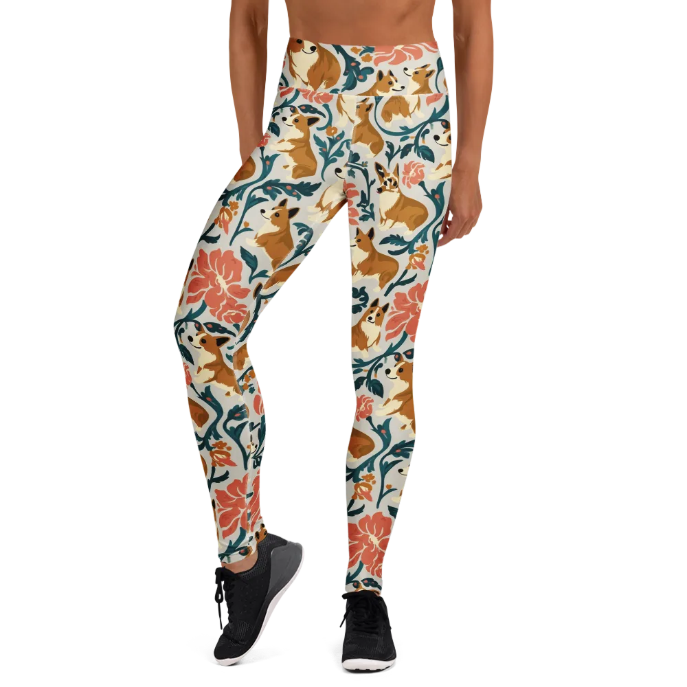 Garden Companions on Yoga Leggings — Front