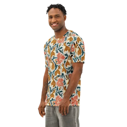 Garden Companions on Men's Cotton Crew Neck T-Shirt