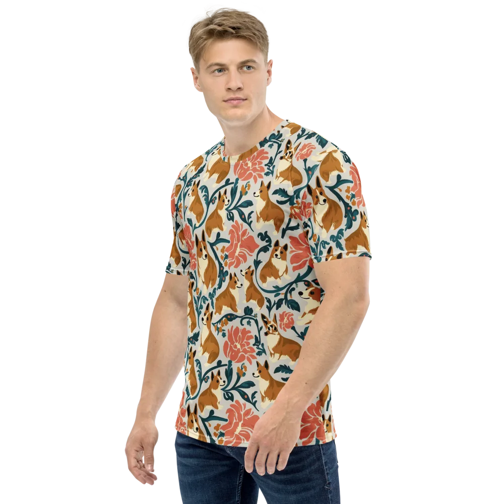 Garden Companions on Men's Crew Neck T-Shirt — Left
